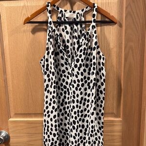 LOFT Black and White Halter Tank Top